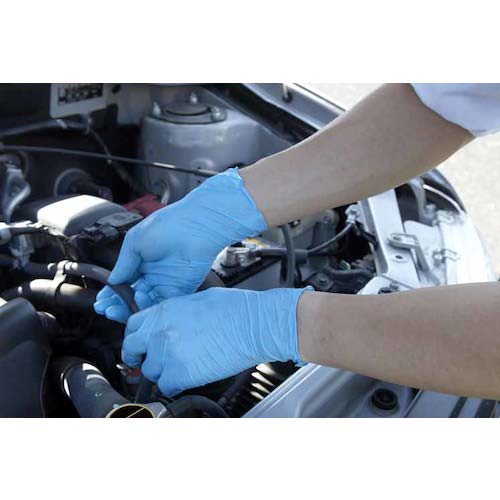 SHOWA ニトリルゴム使い捨て手袋 No886ニトリスト・タフプラス100枚入 Lサイズ NO886-L