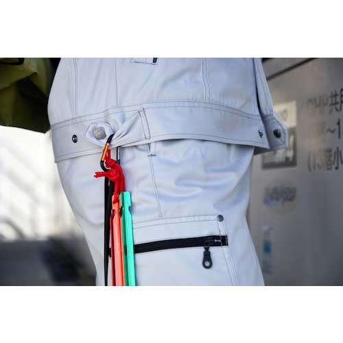 TRUSCO カラビナ 線径5mmX50mm D型 シルバー TKN550SV