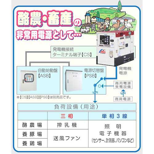 新ダイワ ディーゼルエンジン発電機(三相・単相3線同時出力) DGM600MK