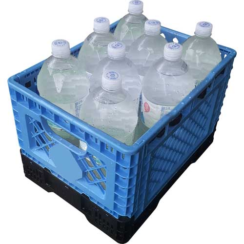 TRUSCO 折りたたみメッシュコンテナ25L グレー TR-MPB25-GY