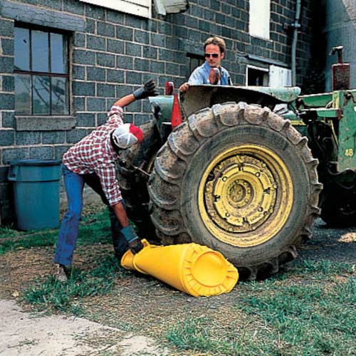 ラバーメイド ラウンドブルートコンテナ スリット付き 75.7L グレー 262075