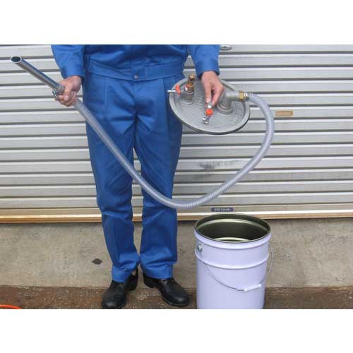 アクアシステム 液体専用エア式バキュームポンプ オイル用オープンペール缶専用ポンプ APPQO