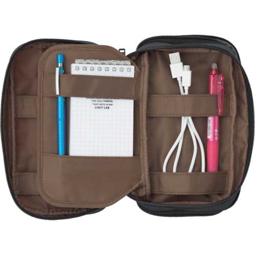 LIHIT ペンケース(ブックタイプ)トリプル 黒 A7556-24