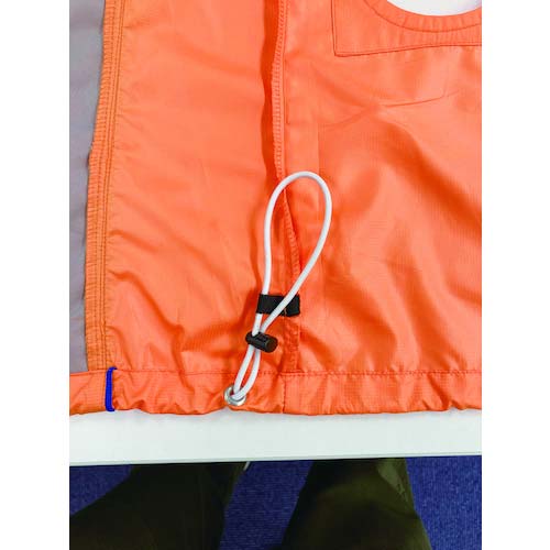 空調服 ポリ製半袖ウエアのみ オレンジ 5L KU91720-C30-S7