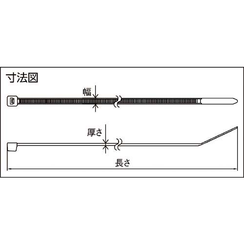 3M ナイロン結束バンド 屋外用 幅7.6X長さ370mm 100本入り NBO-370MM