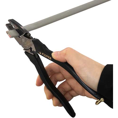 フジ矢 偏芯パワーペンチ(黒金) 200mm 3000N-200BG