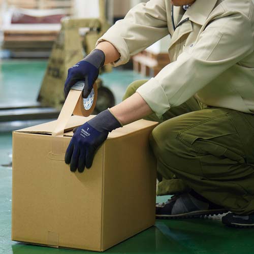 トワロン まとめ買い ウレタン背抜き手袋 パワフルトップ3本指先強化 S (10双入) 882-S