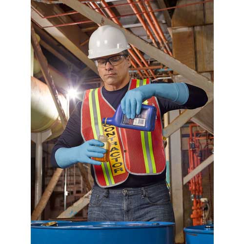 Ansell 耐薬品ニトリルゴム使い捨て手袋 マイクロフレックス 93-243 Sサイズ (100枚入) 93-243-7