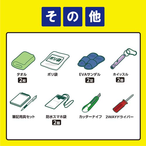 アイリスオーヤマ 298614 防災セット 2人用42点 BS2-42