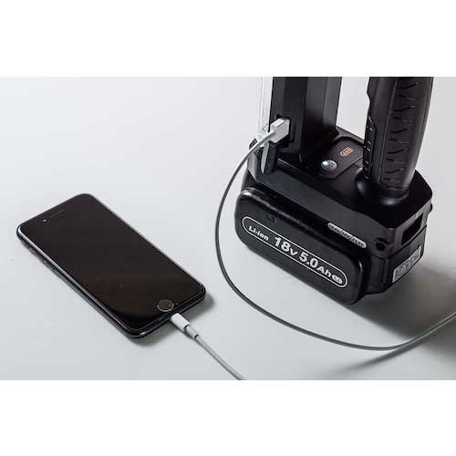 Panasonic 工事用充電LEDスポットワイドライト 赤 EZ37C6X-R