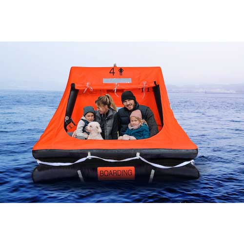 METEX EX自動膨張救命いかだ バッグ 4人用 HYF-4V