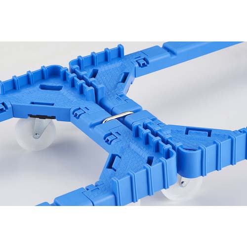 TRUSCO OCドーリー 50Lオリコン用 ナイロン車輪 4輪自在 ブルー OCD-50AN-B