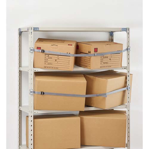 KING JIM 防災用品 収納棚につける落下防止ベルト 対象物重量100kg 耐震度震度6強相当 RB1200