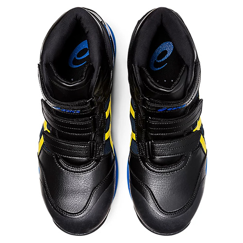 アシックス ウィンジョブCP308 AC ブラック×ヴァイブラント アシックス ウィンジョブCP308 AC ブラック×ヴァイブラント