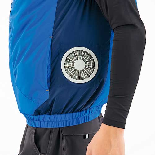 アイトス 物流作業対応型空調服ベスト(空調服TM) ロイヤルブルー M AZ50195-006-M