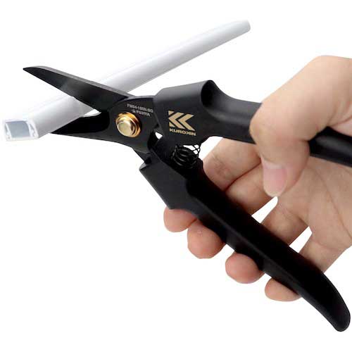 【廃番】フジ矢 電工ストレートバサミPRO(黒金) FM04-180N-BG