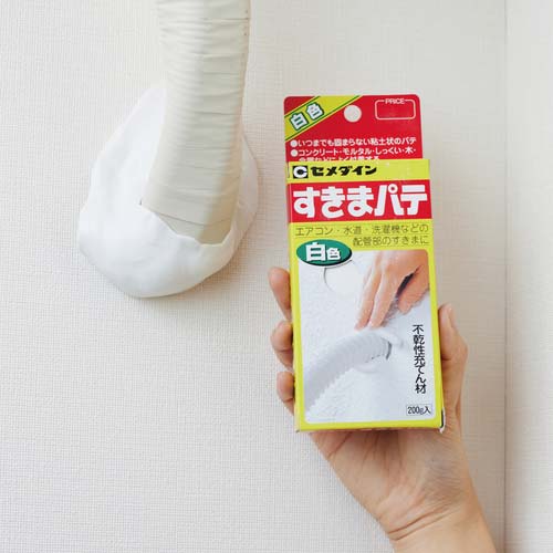 セメダイン 不乾性充てん材 すきまパテ 200g/箱(ヘッダー付) 白 HC-146