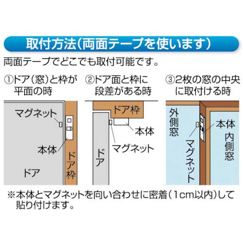 REVEX ドア・窓チャイム(ホワイト) HSA-M4W