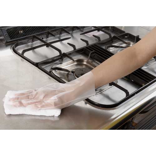 SHOWA ポリエチレン使い捨て手袋 ナイスハンドきれいな手つかいきりグローブ 内エンボス100枚入 Mサイズ NHKTTGPE-M100P