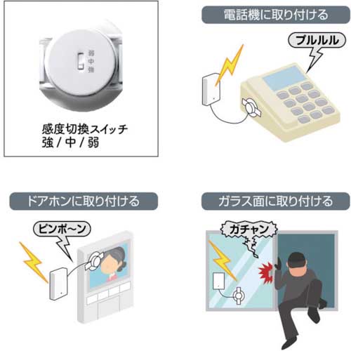 REVEX 増設用 音・衝撃センサー送信機 XP60