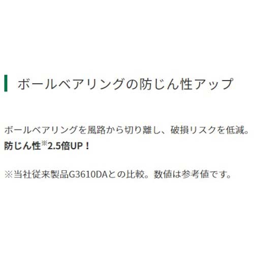 HiKOKI コードレスディスクグラインダ 36V 125mm 新マルチボルトセット品 G3613DC(2XPZ)
