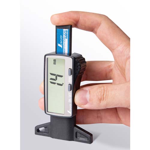 シンワ デジタルデップスゲージ ミニ 25mm 金属測定子 測定ガイドセット 19310