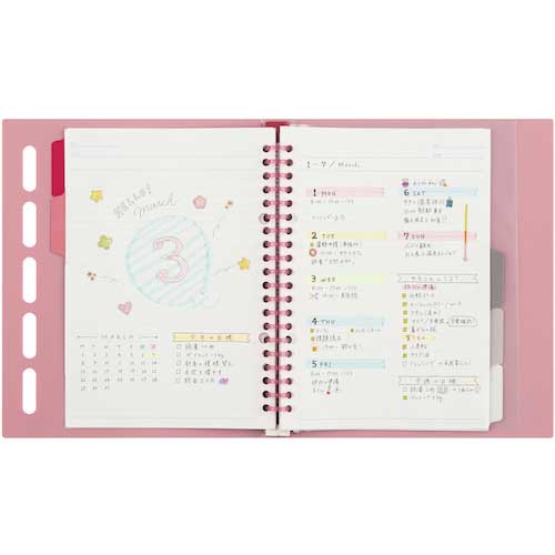 maruman A5 バインダー クラルテ ピンク F415-08