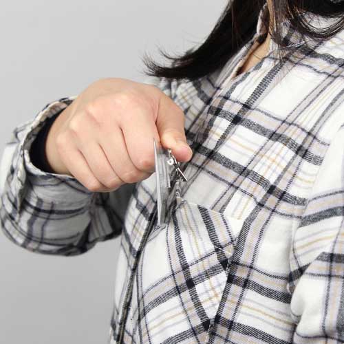 OP セル名札 名刺サイズ 両用クリップ 1枚入 L-11P