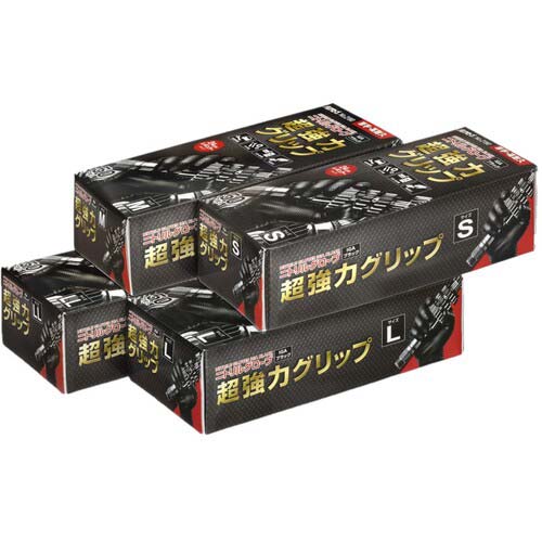 バリアローブ ニトリルグローブIGAブラック パウダーフリーL(50枚入) NO.2190L