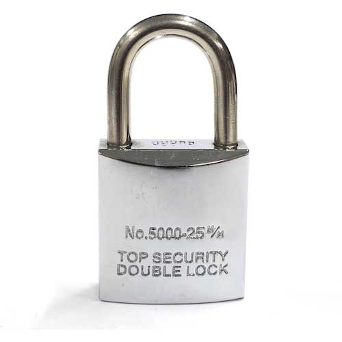 ガード ステンレスシャックル南京錠 25mm 同一キー NO.5000-25KA