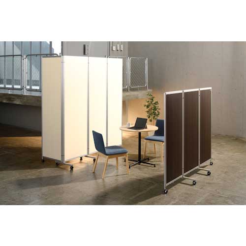 TRUSCO 4連パーテーション H2100 アイボリー TKV4-2100-IV