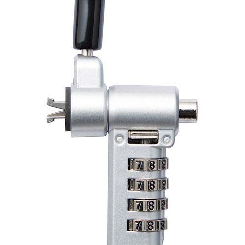 ELECOM セキュリティワイヤーロック ダイヤルシリンダー錠 マルチ用 ESL-404