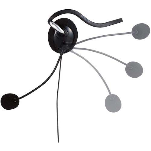 ELECOM 有線ヘッドセット 両耳ネックバンド USB-A 1.8m ブラック HS-NB03SUBK