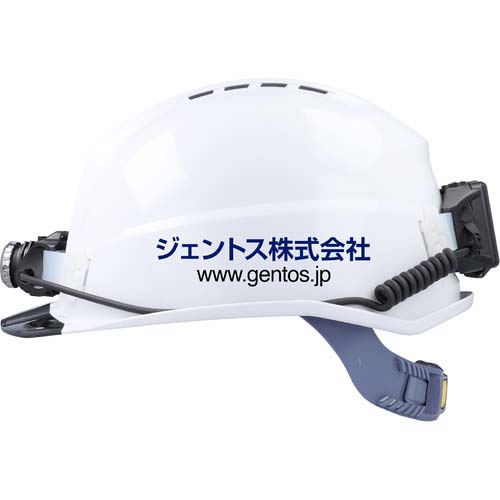 GENTOS ヘルメット GRITAIR+ 溝有 ヘッドライト取付可能 飛来・落下物用・電気用 青 GH02A-BL