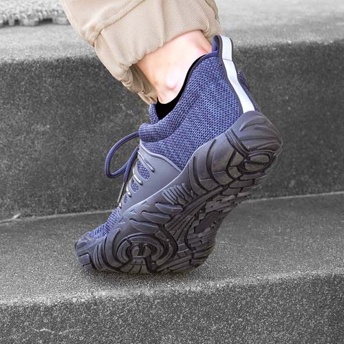 カジメイク 作業靴 6411 ベアフットシューズ ブラック 24.5cm 6411-91-24.5