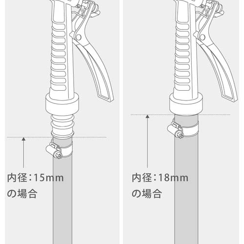 タカギ 散水ノズル メタルガンLII(BK) QG1134BK