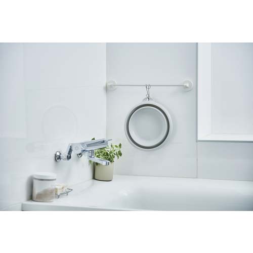 伊勢藤 おりたためる湯おけマグネット付 グレー I-637-GY