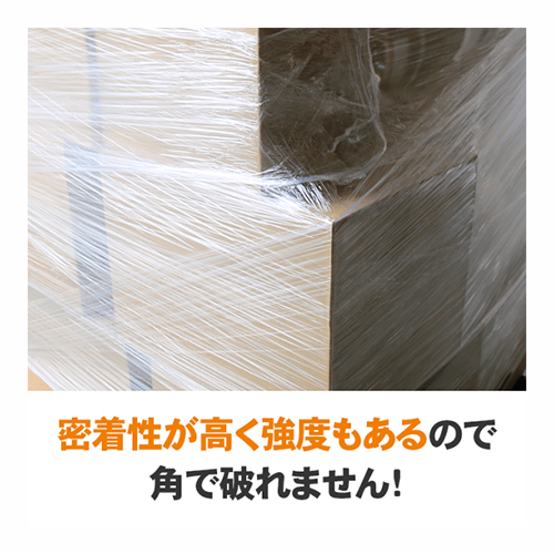 現場市場 ストレッチフィルム 15μ 500mm×300m 1箱(6巻入り) OSK-SF15