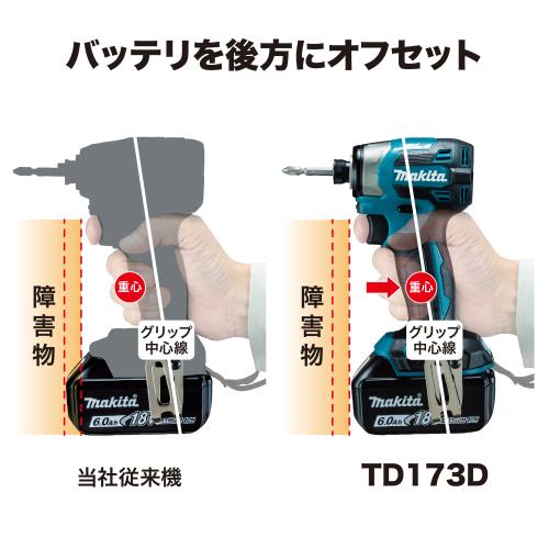 マキタ 充電式インパクトドライバ(本体のみ) 青 TD173DZ