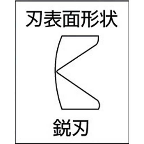 メリー 鋭刃付強力ニッパ175mm 206S-175