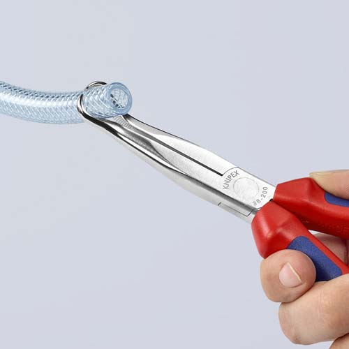 KNIPEX メカニックプライヤー 45°先曲がり プラスチックハンドル 3891-200
