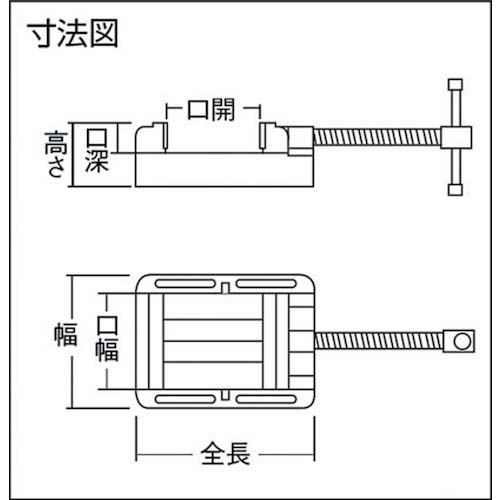 TRUSCO ボール盤バイス F型 75mm FV-75