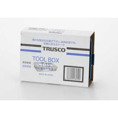 TRUSCO トランク型工具箱 154X105X29 ブルー T-15