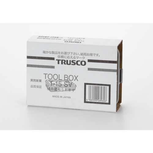 TRUSCO トランク型工具箱 154X105X29 シルバー T-15SV
