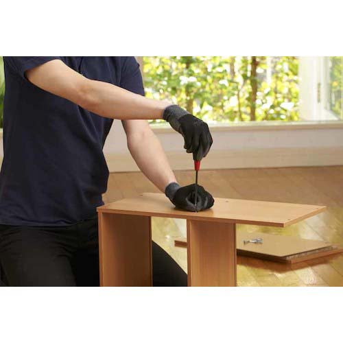 SHOWA ウレタン背抜き手袋 B0500 まとめ買い 簡易包装パームフィット手袋10双入 ブラック Mサイズ B0500EU-MBK10P