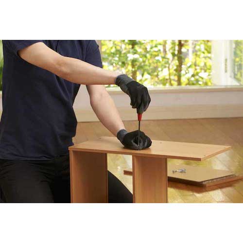 SHOWA ウレタン背抜き手袋 B0500 パームフィット手袋 ブラック Lサイズ B0500-LBK