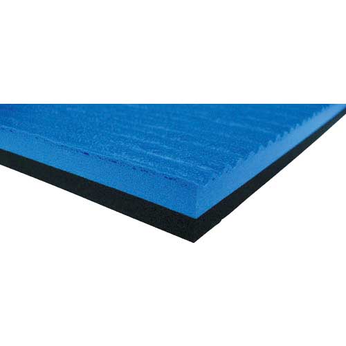 ワニ印 養生敷板 ワニ板(WANIBAN)ブルー 16MM厚1.1M×1.8M 004945