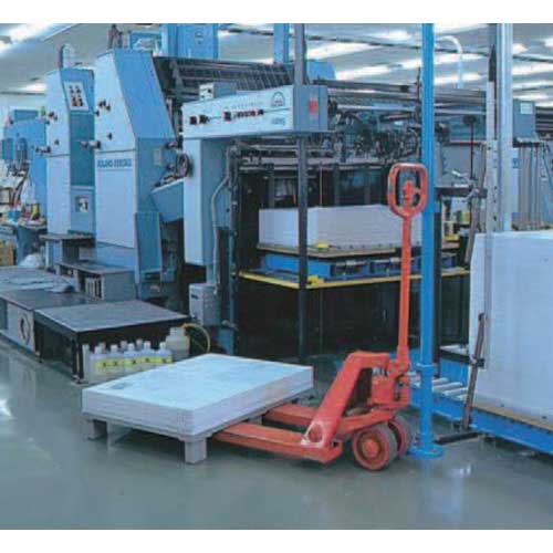 NPC プラスチックパレットSXー1108E4 単面四方差し グレー SX-1108E4