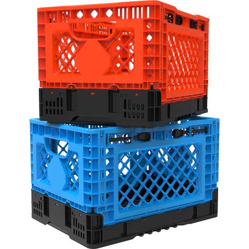 TRUSCO 折りたたみメッシュコンテナ25L グレー TR-MPB25-GY