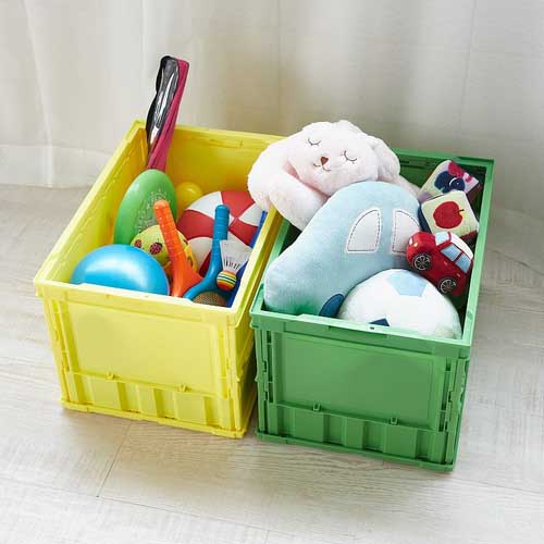 TRUSCO オリコン 薄型折りたたみコンテナ 50L グリーン 緑 TR-O50B